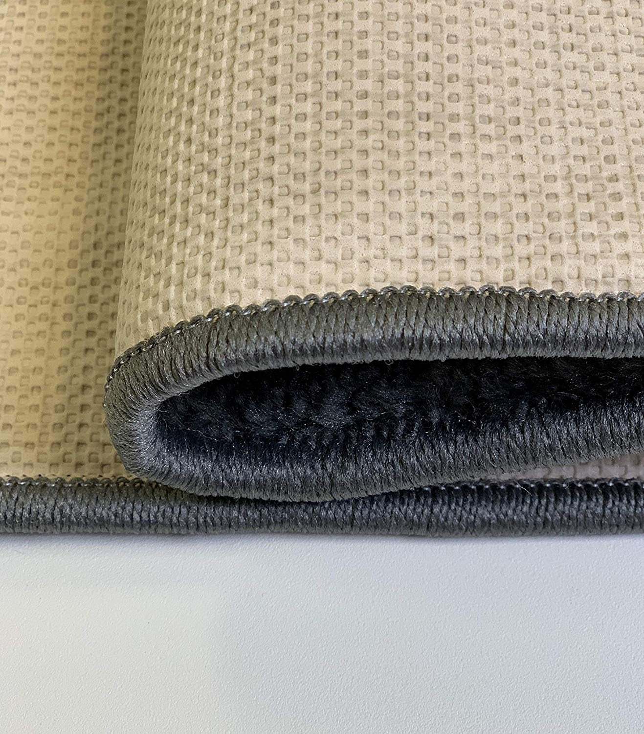 Custom Size Hallway Runner Rug Grey Color 31 Inch Wide Select Your Length Non-Slip (Skid Resistance) Rubber Backing 8 Feet X 31 Inch