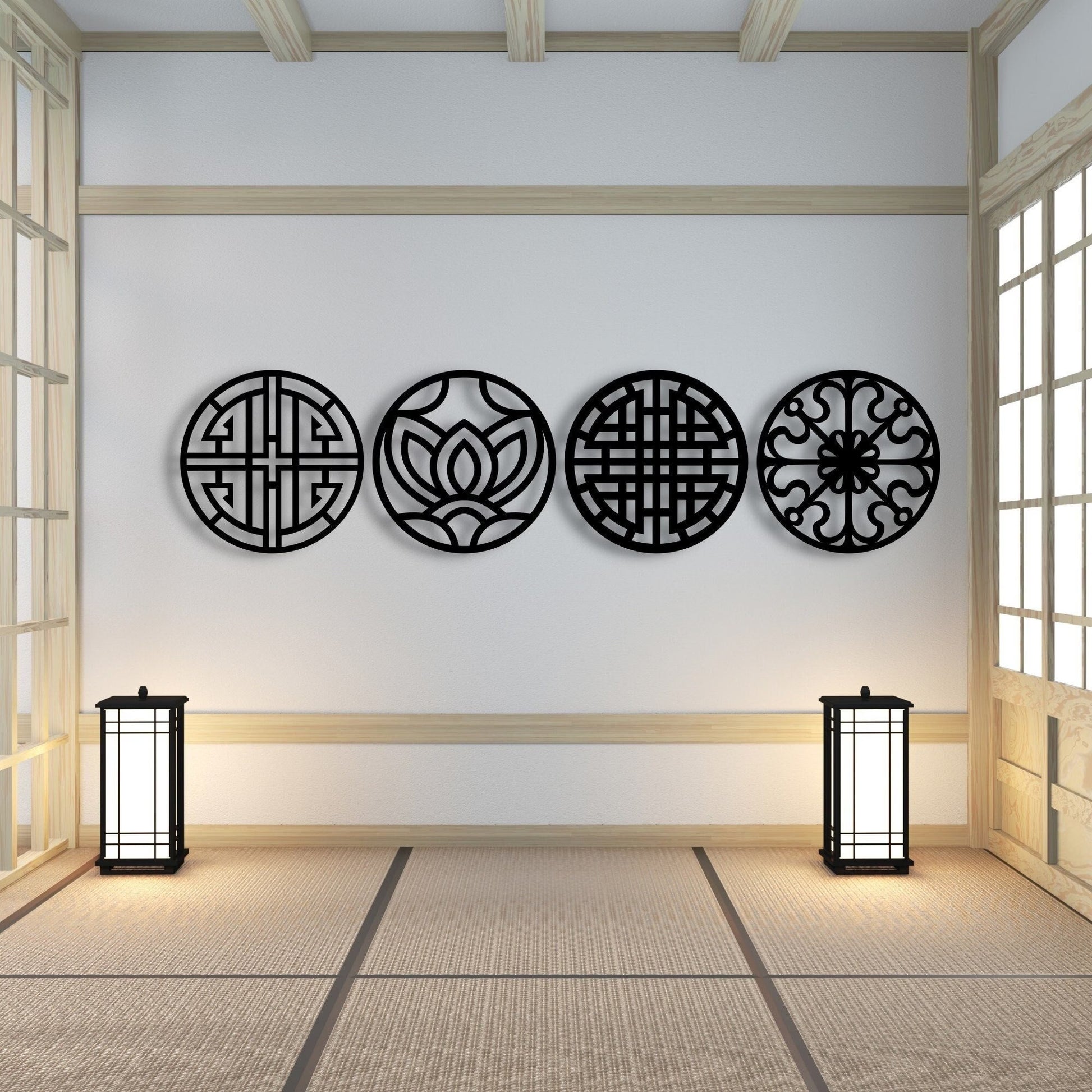 Korean Wood Wall Art: Asian Home Decor