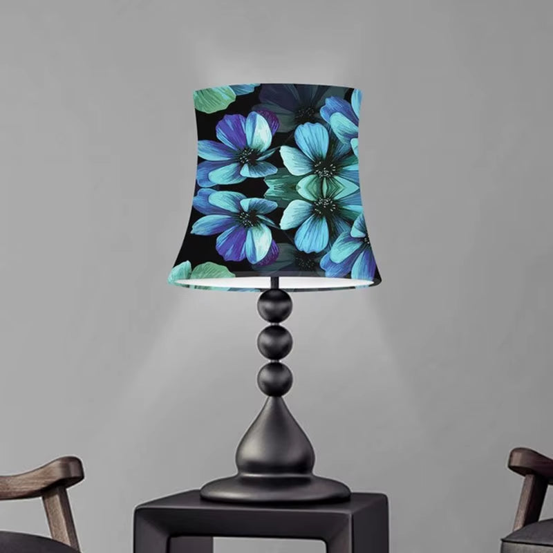 Washable Lamp Shade Cover Fabric Colorful Flower Floral Lamp Shades Table Lamp Cylindrical Lampshade Nordic Modern Lamp Cover