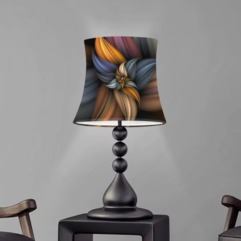 Washable Lamp Shade Cover Fabric Colorful Flower Floral Lamp Shades Table Lamp Cylindrical Lampshade Nordic Modern Lamp Cover