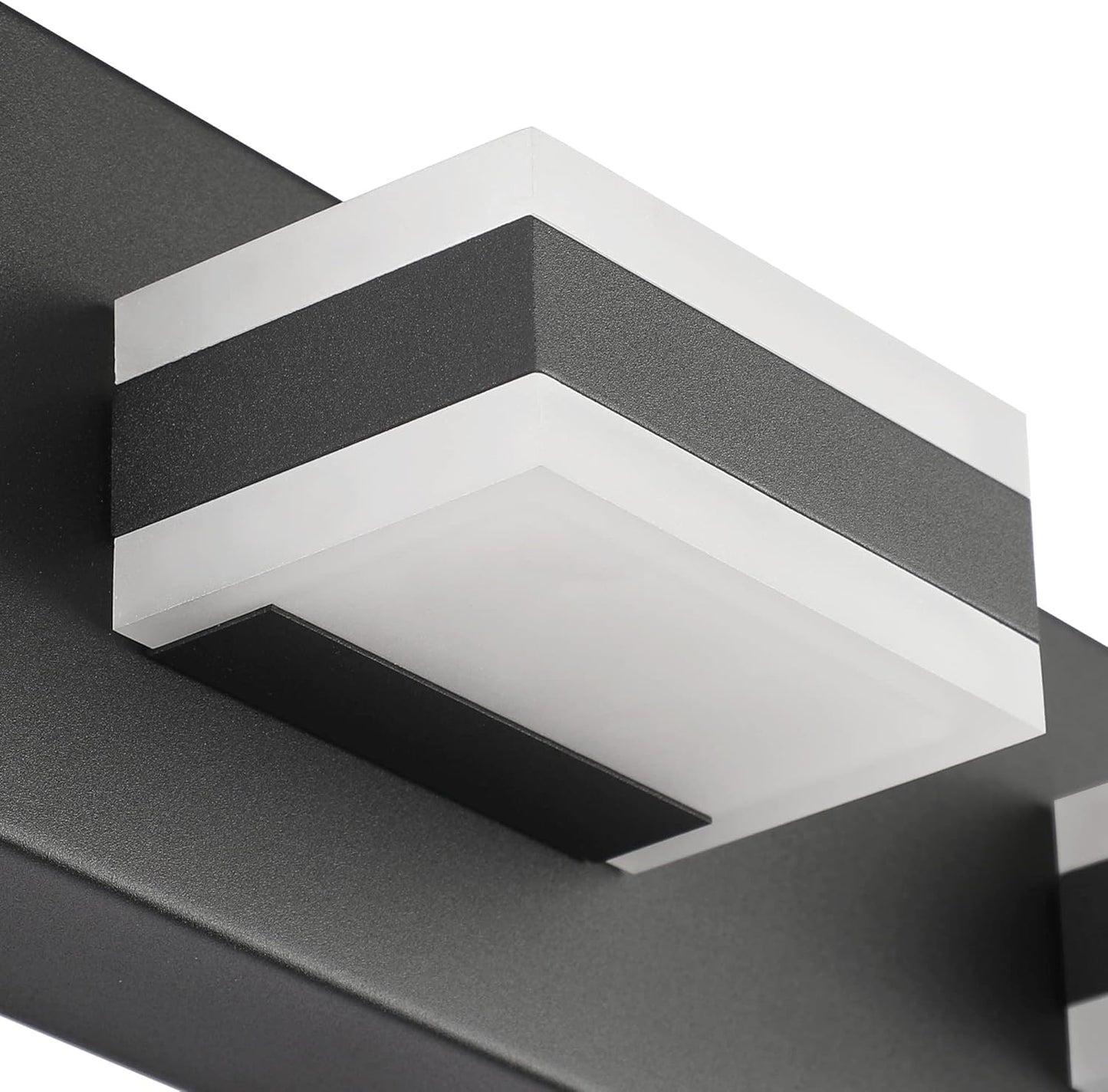 Black Bathroom Vanity Light Fixtures over Mirror LED Dimmable 3 Lights Bath Lighting Restroom Light Modern Vanity Lights for Bathroom Bath Lights