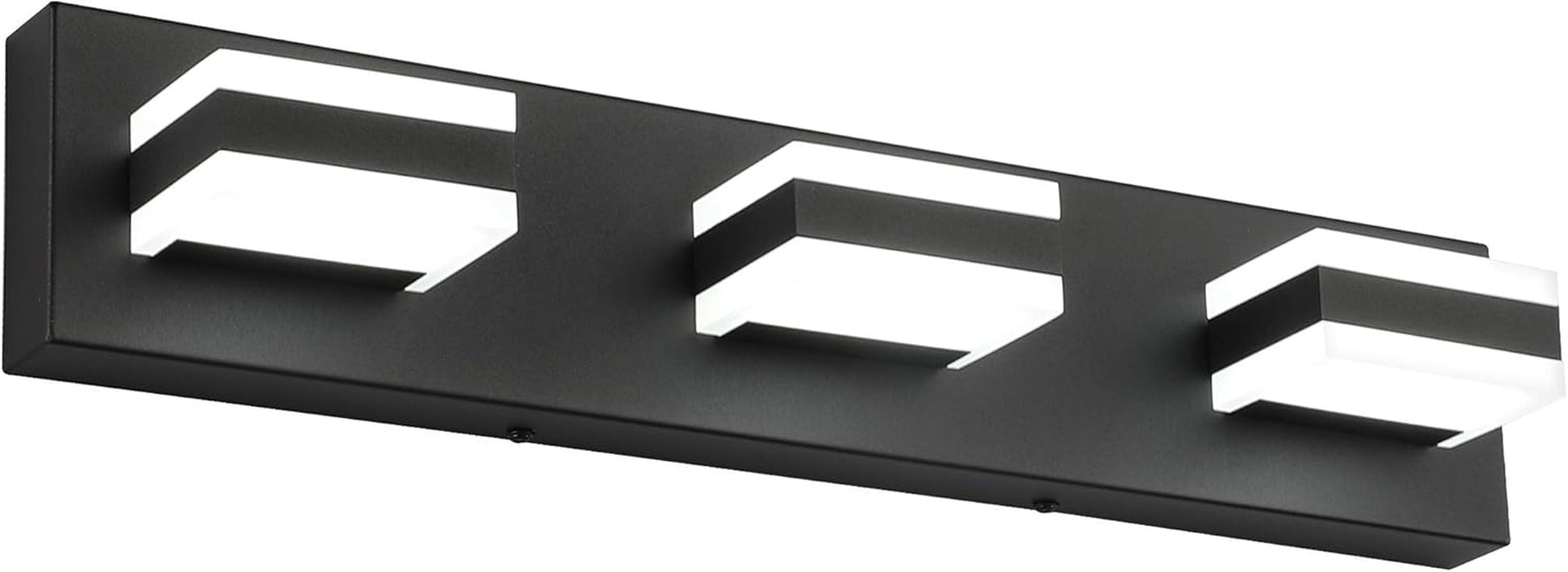 Black Bathroom Vanity Light Fixtures over Mirror LED Dimmable 3 Lights Bath Lighting Restroom Light Modern Vanity Lights for Bathroom Bath Lights